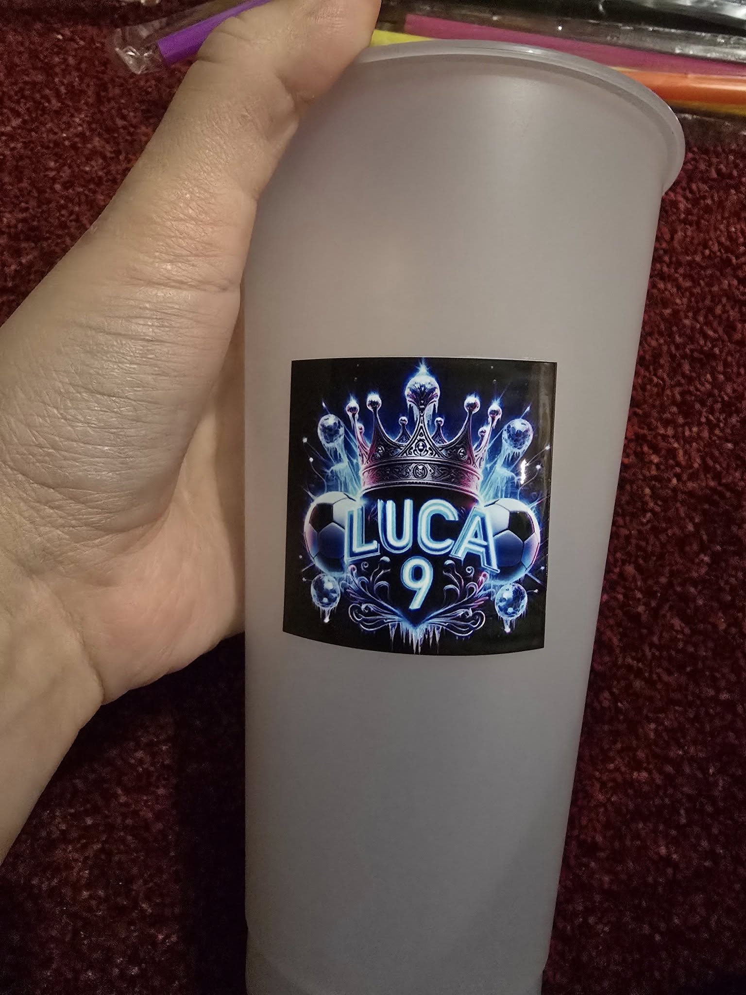 Plastic cups for birthday parties each