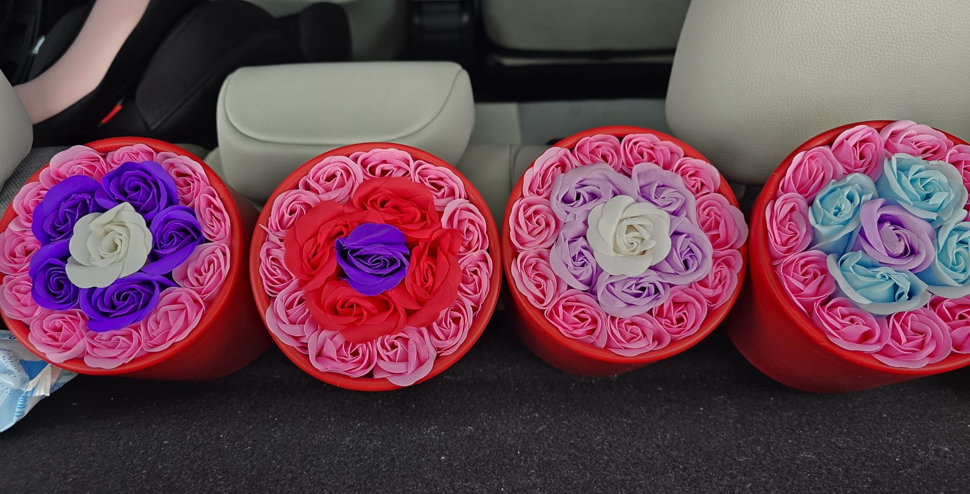 Soap roses boxes